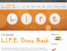 Tablet Screenshot of givetolife.org